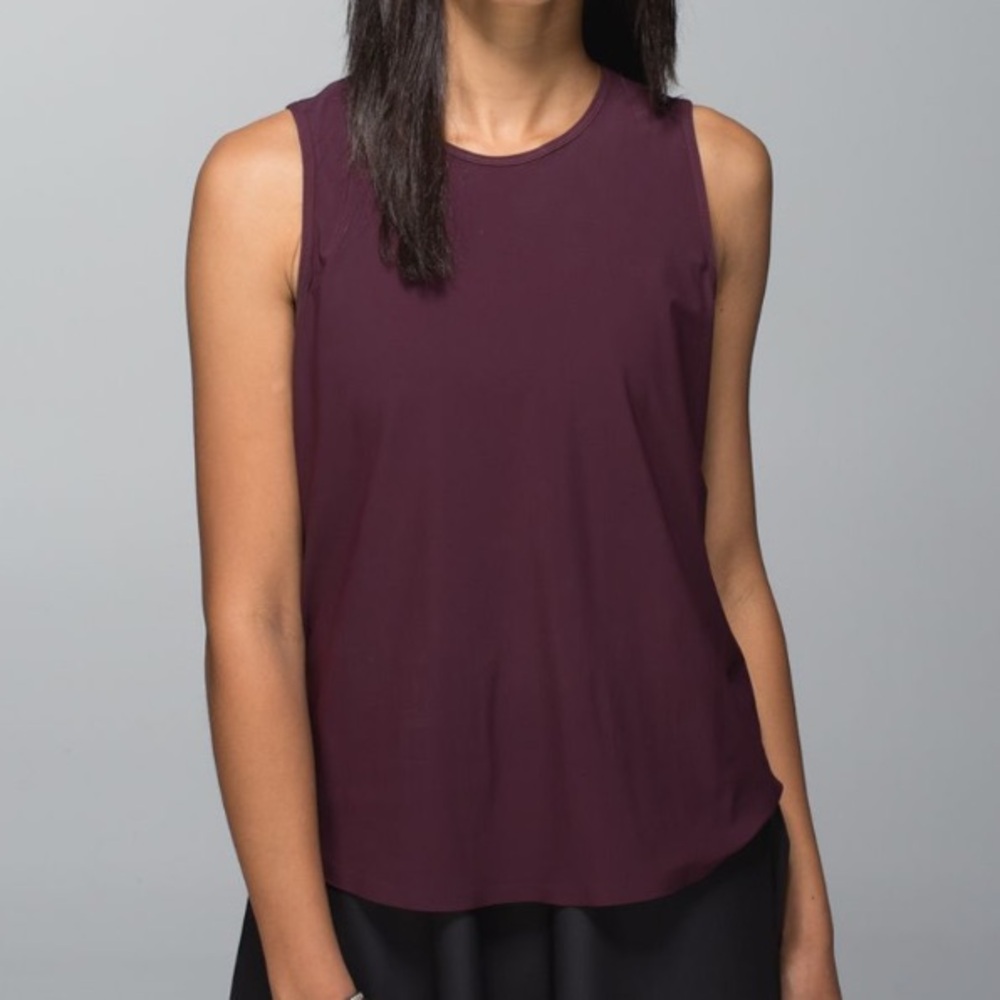 Lululemon Here To There Tank - Bordeaux Drama